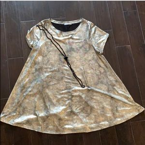 Metallic dress